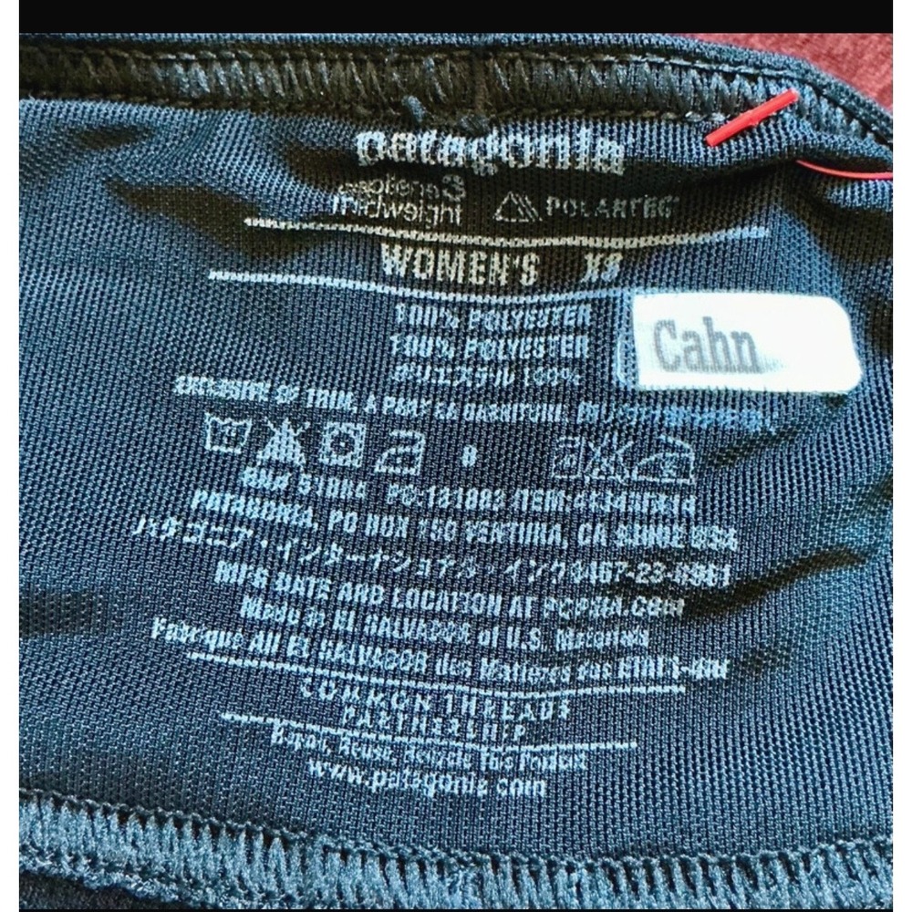 Patagonia Capilene 3 Midweight Bottoms Sz XS Black Polartec Legging Excellent - Picture 4 of 4